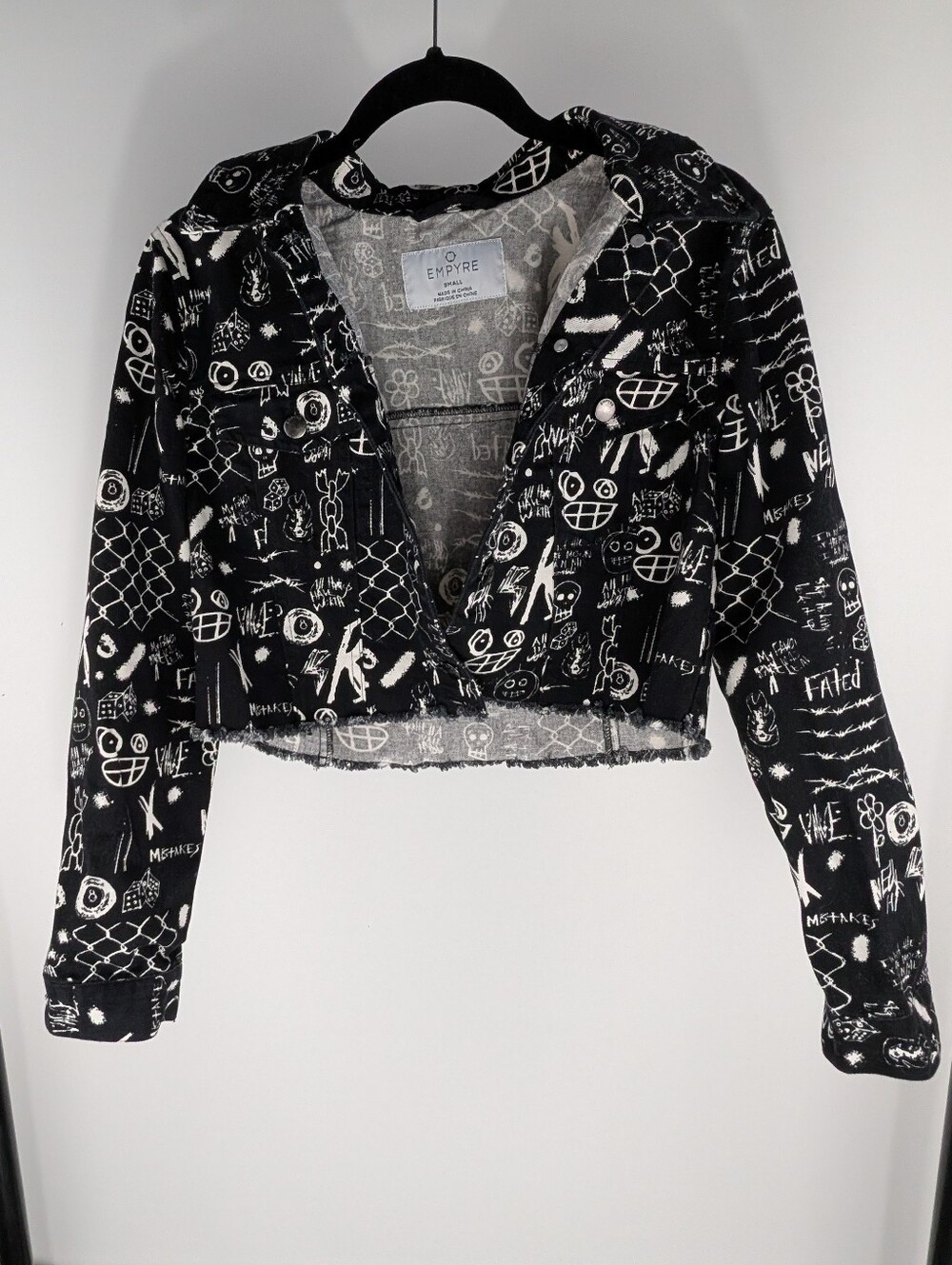 Empyre Chalkboard Cropped Jacket